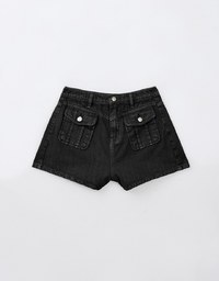 Vintage Distressed Jeans Denim Cargo Shorts