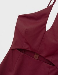 [Mercedes' Design] Sexy Hollow Out Halter Neck Mini Dress