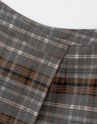 Retro Plaid Woolen Mini Skorts