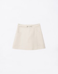 Heart Shaped Pearl Embellished Skorts With Pockets