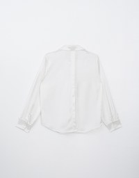 Satin Casual Long Sleeve Button Up Blouse