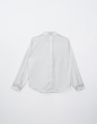 Satin Casual Long Sleeve Button Up Blouse