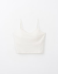 Dual Strape Ribbed Thin Strap Cami Top