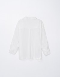 Lightly Sheer Bow Tie Blouse