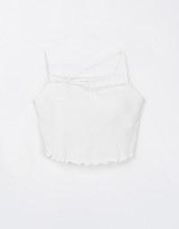 Ruffled Asymmetrical Padded Cami Top