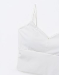 V Neck Comfortable Thin Strap Cami Bra Top