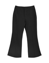 Regular Length High Waist Flared Trousers