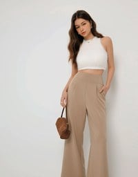 AIRY HOURGLASS High Waisted Wide Leg Pants Culottes