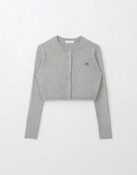 AIR SPACE Monogram Preppy Cardigan KnitTop