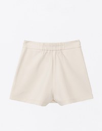 Heart Shaped Pearl Embellished Skorts With Pockets