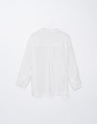 Lightly Sheer Bow Tie Blouse