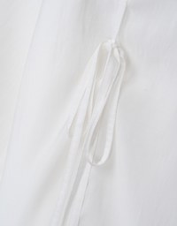 Lightly Sheer Bow Tie Blouse