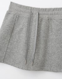 H Line Straight Cut Mini Skirt