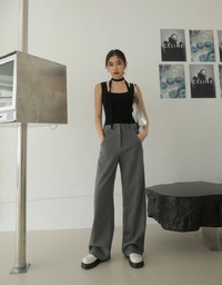 Chic Concealed Placket High Waisted Wide Pants Culottes