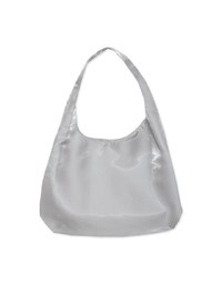 Brand Logo Chic Satin Shoulder Bag