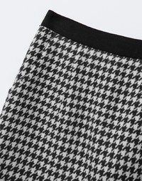 【HEYMAN Design】Classic Houndstooth Woolen Mini Skirt