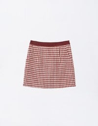 【HEYMAN Design】Classic Houndstooth Woolen Mini Skirt