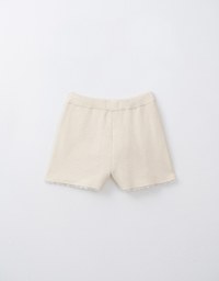 Lace Drawstring Knit Shorts