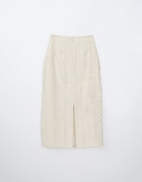 Raw Edge Heavyweight Maxi Skirt