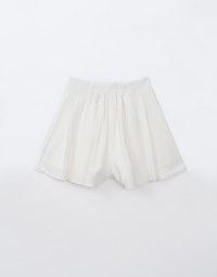 Textured Chiffon Pleated Shorts