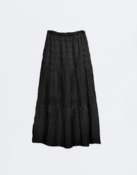 French Ruffle Tiered Maxi Skirt