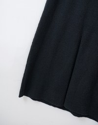 Embossed Knit Slit Back Maxi Skirt