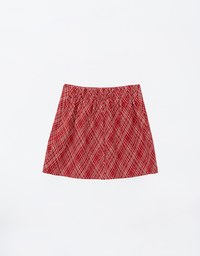 Retro Plaid A Line Mini Skirt