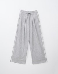 Side Lace Drawstring Sweat Long Pants