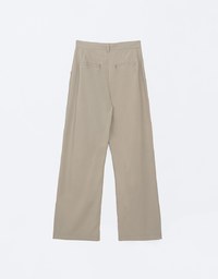 Hidden Placket Lightweight Drawstring High Waisted Wide Pants Culottes