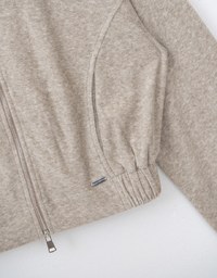 Comfortable Wool Double Zip Jacket