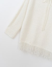 2 Way Fringe Knit Long Top