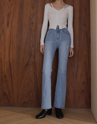 Perfect Body Curved Jeans Denim Flared Pants