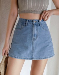 【Den!m LITE】Lightweight Soft Denim Skorts