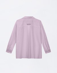 Air Space Logo and Heart Shaped Embroidered Collar Blouse