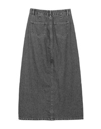 【Den!m LITE】Lightweight Soft Denim Slit Maxi Skirt