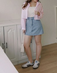 【Den!m LITE】Lightweight Soft Denim Pleated Shorts