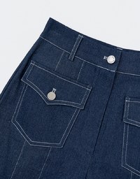 Stitch A Line Shorts With Pockets Details